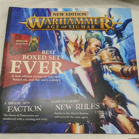 Warhammer Age Of Sigmar Dominion Box Set Preview Booklet Advertisement