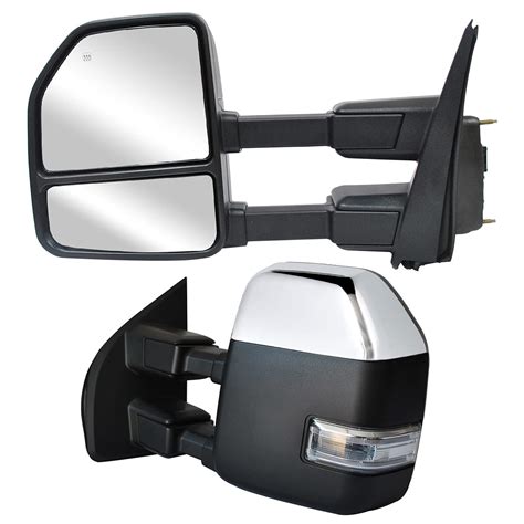 Buy Adanz Towing Mirrors Chrome Cap Fit For 2017 2018 2019 2020 Ford