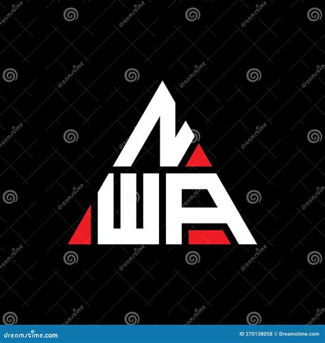 Nwa Triangle Letter Logo Design With Triangle Shape Nwa Triangle Logo