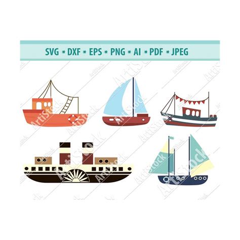 Ship Svg Bundle Boat Svg Sailing Ships Clipart Ship Cut F Inspire