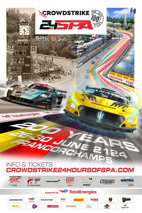 Affiche 1010 Les Crowdstrike 24 Hours Of Spa Font Leur Retour Vers