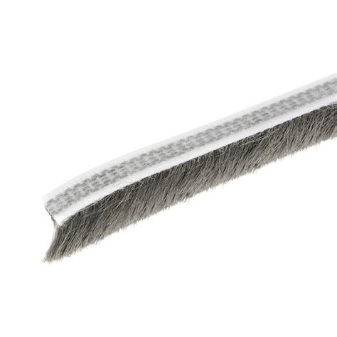 Brush Weather Stripping Adhesive Felt Door Seal Strip Weatherstrip 197inch L X 0 35 Inch W Gray