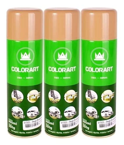 3 Tinta Cor Bege Brastemp Uso Geral Coloart 300ml Parcelamento Sem Juros