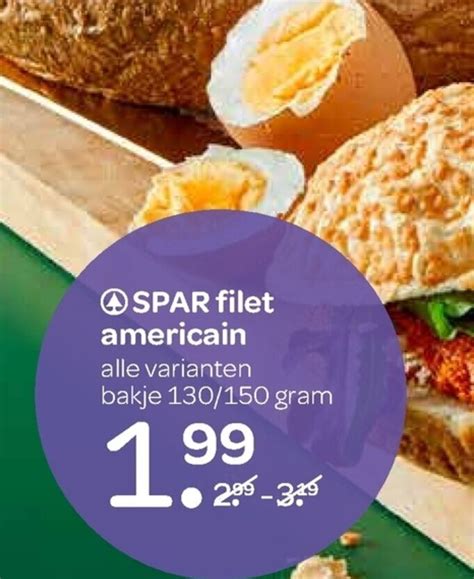 Spar Filet American G Aanbieding Bij Spar