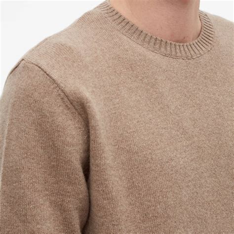 Colorful Standard Merino Wool Crew Knit Warm Taupe End