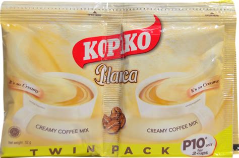 KOPIKO CAFE BLANCA TWIN PACK 26g Creamy Coffee Coffee Mix Bohol Twin