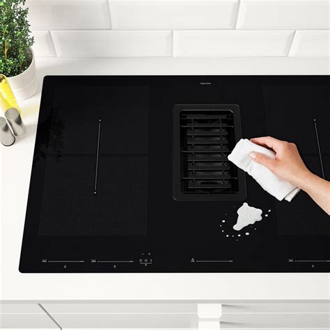 FÖrdelaktig Induction Hobintegrated Extractor Ikea 700 Black 83 Cm