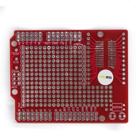 Protoboard Arduino Uno Shield Prototipo Cyberofice