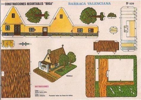 An Old Paper Cutout Shows The Different Types Of Houses