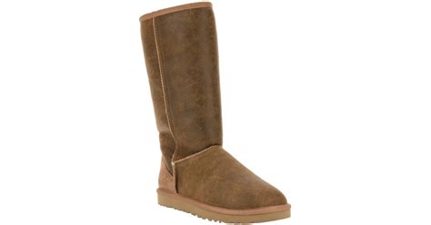 Ugg Classic Tall Bomber Sheepskin Boot In Tan Brown Lyst