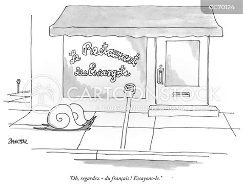 Dessins humoristique et caricaturés avec Manger Des Escargots