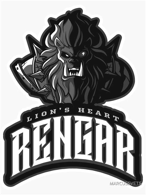 Rengar Sticker For Sale By MARCUSSVETS Redbubble