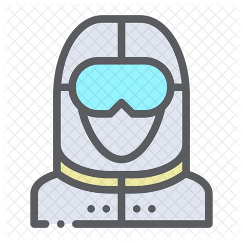 Hazmat Suit Icon Download In Colored Outline Style