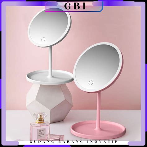 Jual GBI Cermin LED Touch Sensor Bulat Kaca Rias Make Up Mirror Led