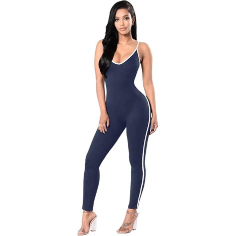 4 Mo Finance Dreamskull Womens Sexy Bodycon Catsuit Spaghetti