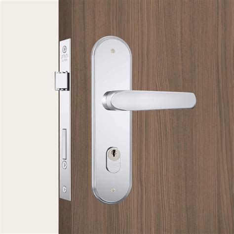 Fechadura Externa Espelho Largo Inox Polido Stam 1601 09