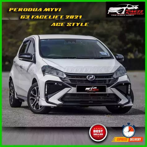 Perodua Myvi G3 Facelift 2022 2023 ACE Style PU Bodykit Top