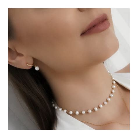 Z Ote Kolczyki Kreolki Pearl Gem Z Per Ami Seashell Coccola Jewellery