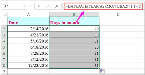 How To Calculate The Number Of Working Days In A Month In Excel