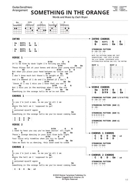 Introduce Imagen Something In The Orange Chords Fr Thptnganamst