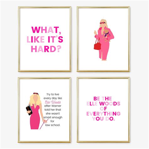 Elle Woods Legally Blonde What Like It's Hard Art Print Collection ...