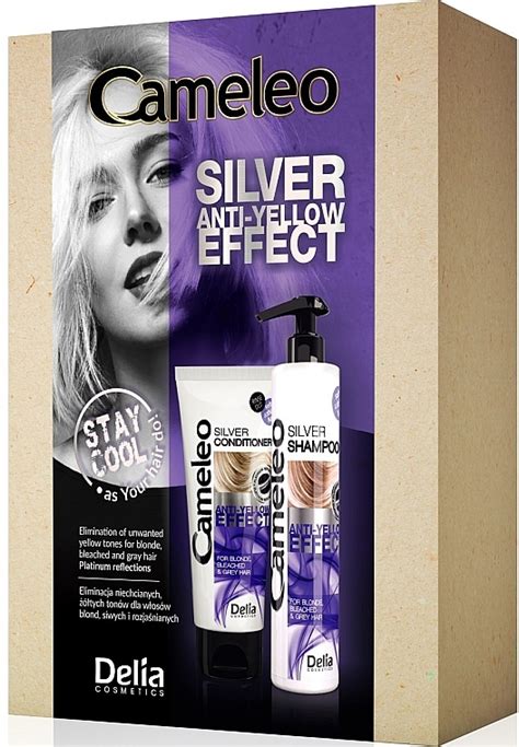 Set shampooing 250ml après shampooing 200ml Delia Cameleo Silver