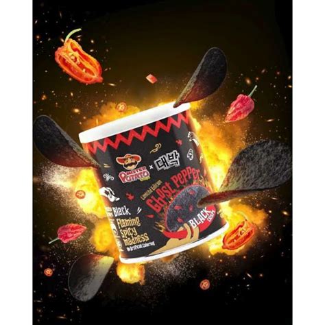 Jual Mister Potato Ghost Pepper Black Crisps 45gr Shopee Indonesia