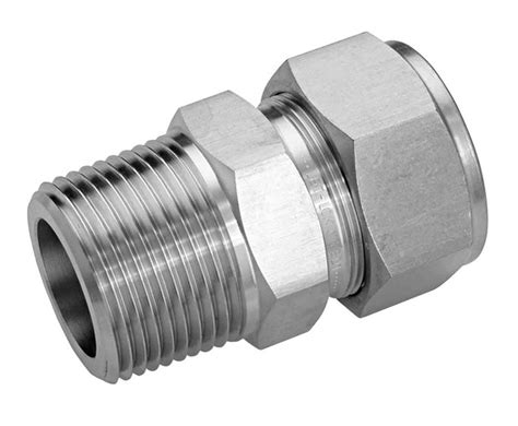 Compression To Thread Adapter Stainless Steel Mm Od Tubing X Npt