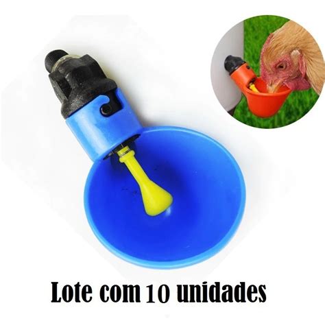 10 Bebedouro Automático Copinho Frango Galinha Codorna Aves Mercado Livre