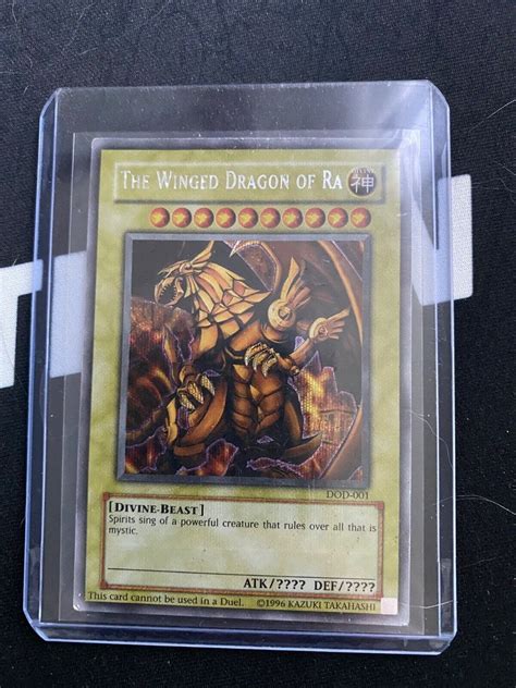 Yugioh TCG The Winged Dragon Of Ra DOD 001 Prismatic Secret Rare Yugioh