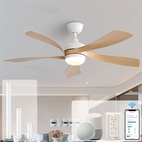 Sofucor Smart Ceiling Fan Indoor Outdoor Ceiling Fans With Lights