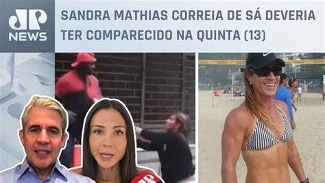 Ex atleta que agrediu entregador é aguardada para depor Amanda Klein e