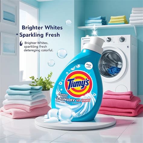 Gel Or Liquid Laundry Detergent Advertising Illustration Premium AI