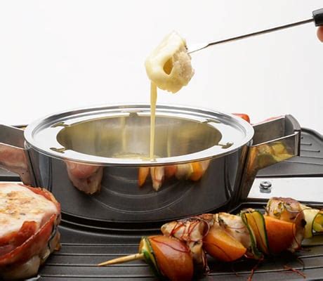 Raclette fondue set