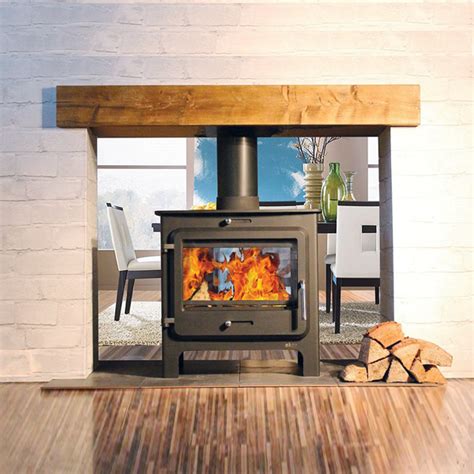 Ekol Clarity Double Sided Multi Fuel Wood Burning Stove Uk