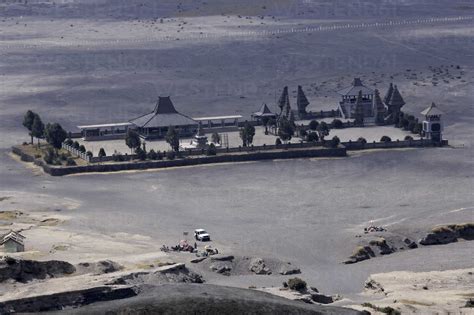 Indonesia Java Pura Luhur Poten Hindu Temple At Tegger Caldera Stock