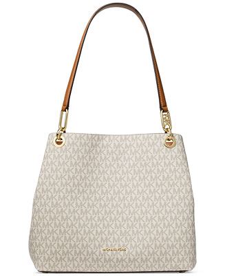 MICHAEL Michael Kors Kensington Large Logo Shoulder Tote - Macy's