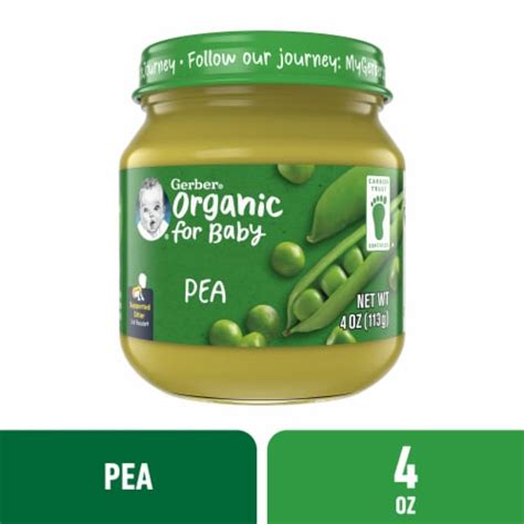 Gerber® 1st Foods Organic Pea Baby Food Jar, 4 oz - QFC