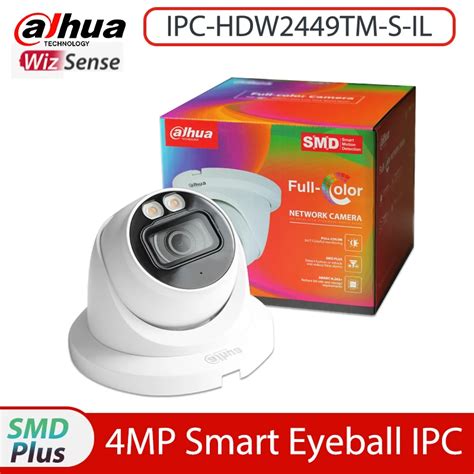 Dahua Smart Dual Light IPC HDW2449TM S IL 4MP H 265 IR 30M IP67 Full