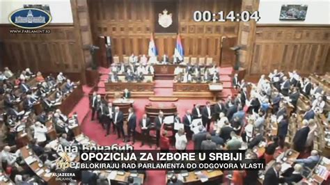 Opozicija Ometa Sjednicu Skup Tine Srbije Tra I Vanredne Izbore Youtube