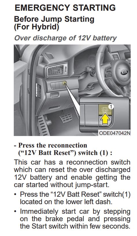 12v Battery Reset Kia Niro Forum