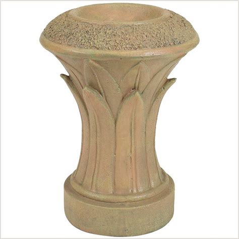 Sunnydaze Tropical Leaves Indoor Outdoor Gazing Globe Stand Column