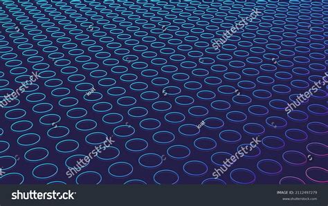 Circle Dot Pattern Neon Color Tech Stock Vector Royalty Free