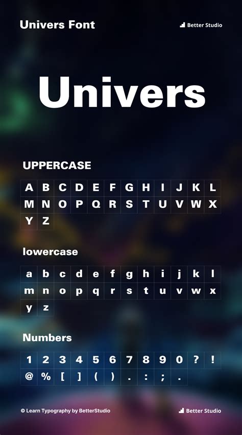 Univers Font: Download Free Font