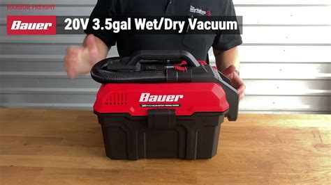 Bauer 20v Cordless 35 Gallon Wet Dry Vacuum Overview Harbor Freight