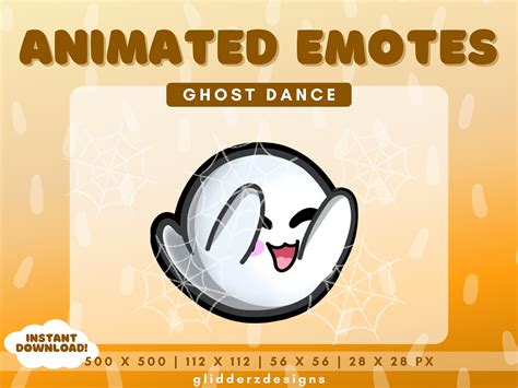 Dance ANIMATED Twitch Emote Ghost Dance Emote Ghost - Etsy