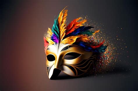 Premium Photo Ultra Realistic Carnival Mask In A Minimal Scene