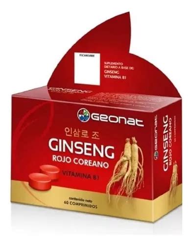 Ginseng Rojo Coreano Comp Geonat Sabor Sin Sabor Mercadolibre