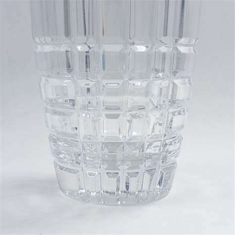 Tiffany And Co Plaid Crystal Vase