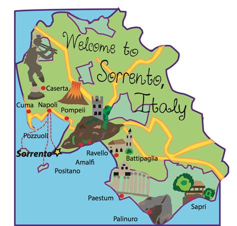 Custom Sorrento, Italy Map Front Cover image